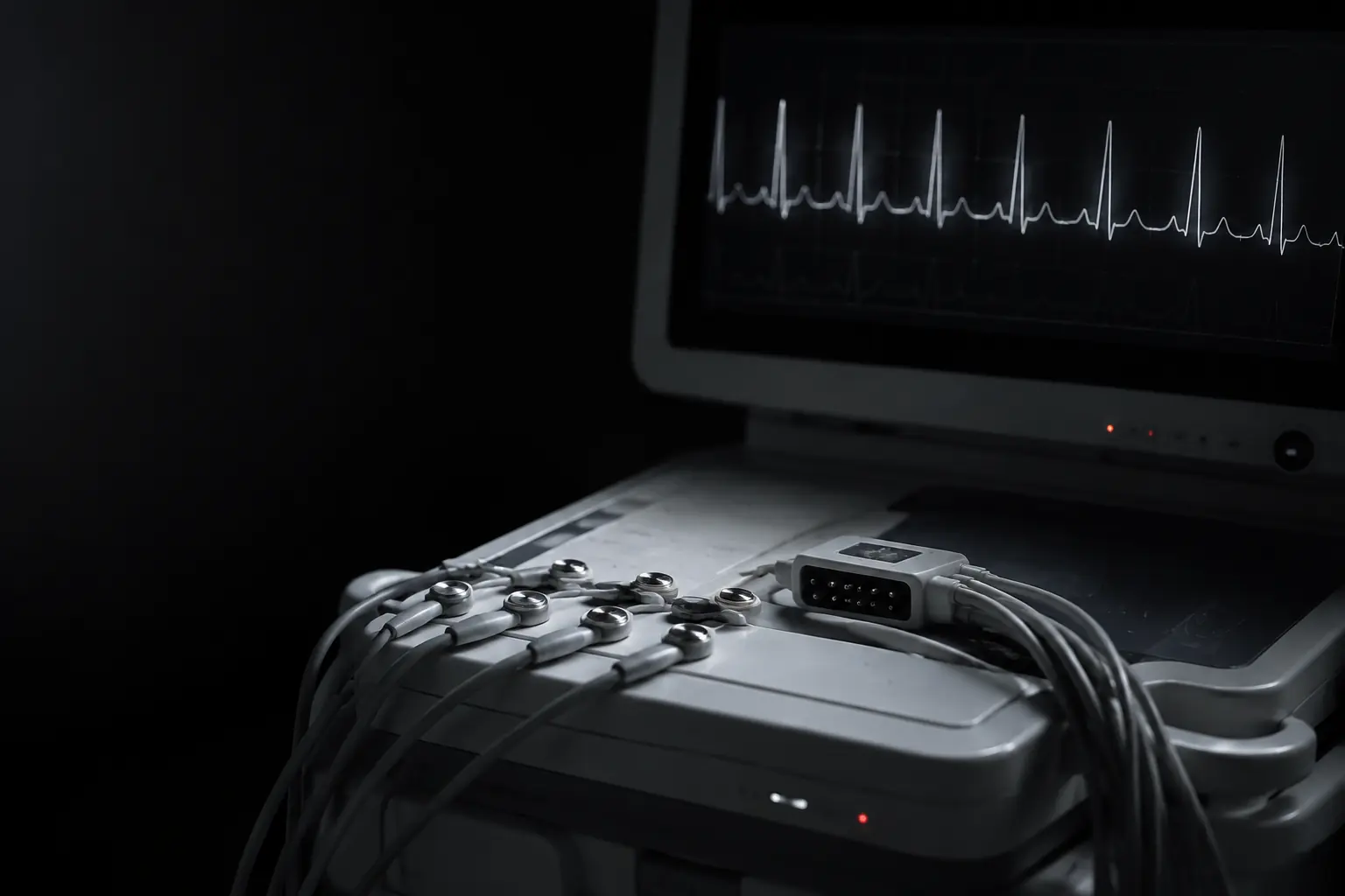 Equipamento de eletrocardiograma e monitor cardíaco